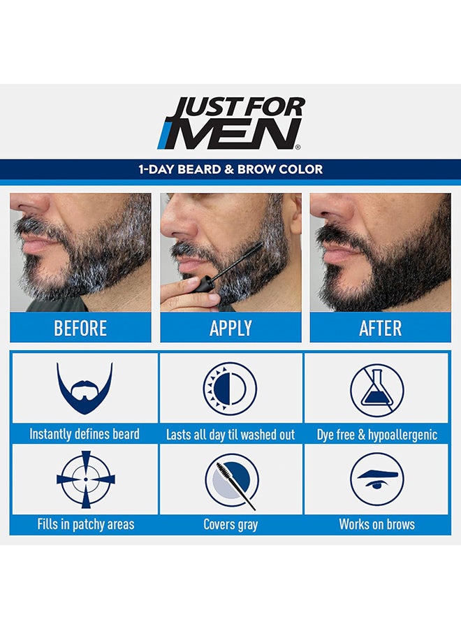 Just For Men 1-Day Beard and Brow Color Darkest Brown-Black 9Ml - Image 2