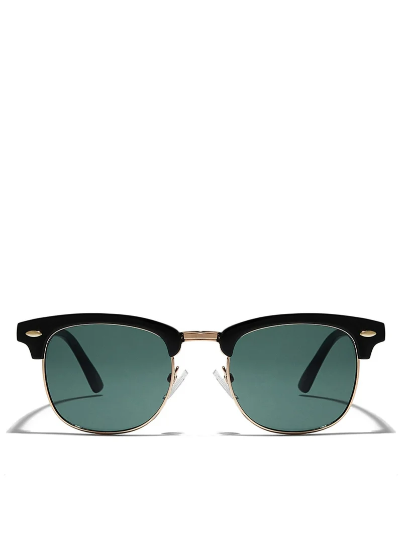Blackout BlackOut by eyewa Linea Unisex Round Sunglasses, Black/Green