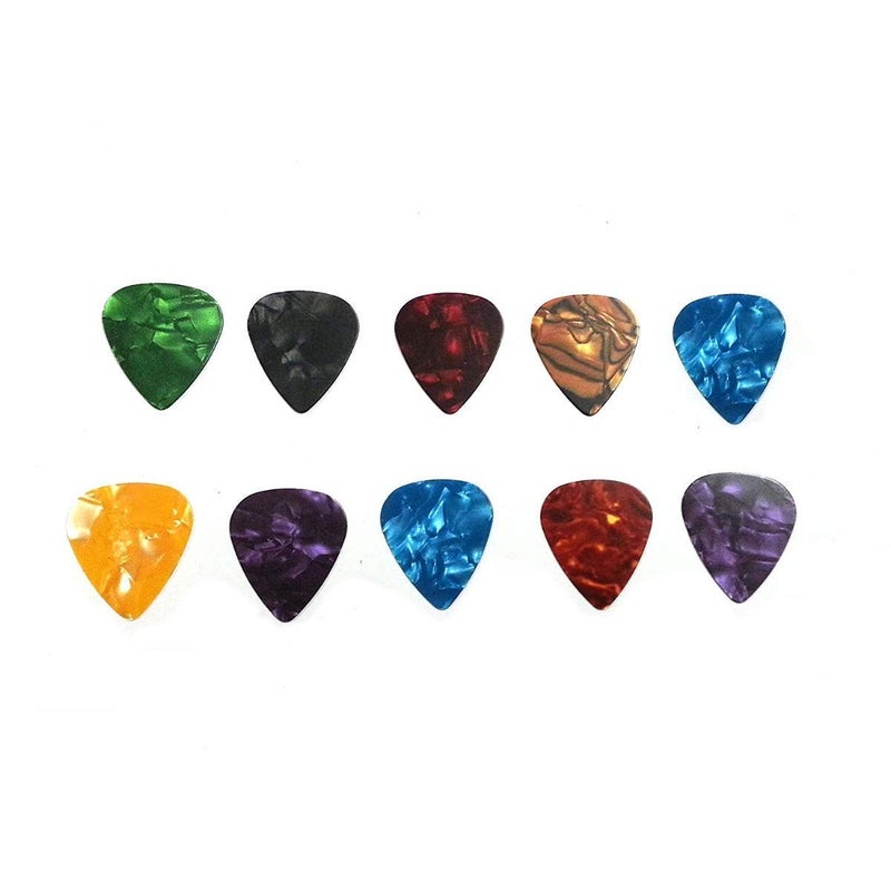 TECHBLAZE Guitar Picks for Acoustic Guitar Unique Plectrums Colour Set Celluloid Plectrum for Acoustic Electric Classic Guitars Bass Banjo Ukulele guitar accessories include 0.46 mm - Image 3