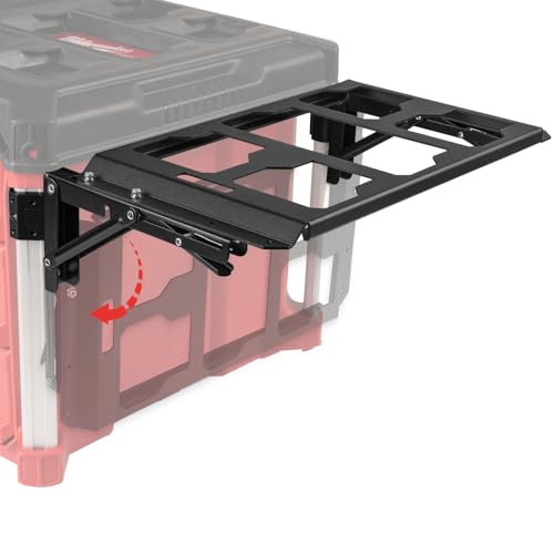 BPOPO Folding Packout Mount Compatible with Milwaukee Packout Toolbox,Side Storage for Your Packout System - Image 1