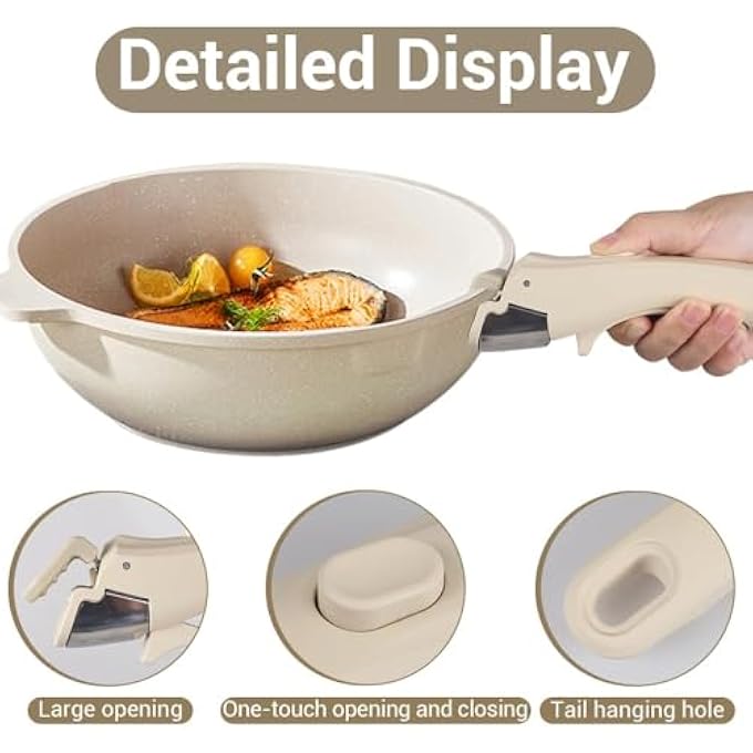 YelaJoy Removable HandleUniversal Detachable PanUniversal Handle Replacement For Pots And PansBlack - Image 3