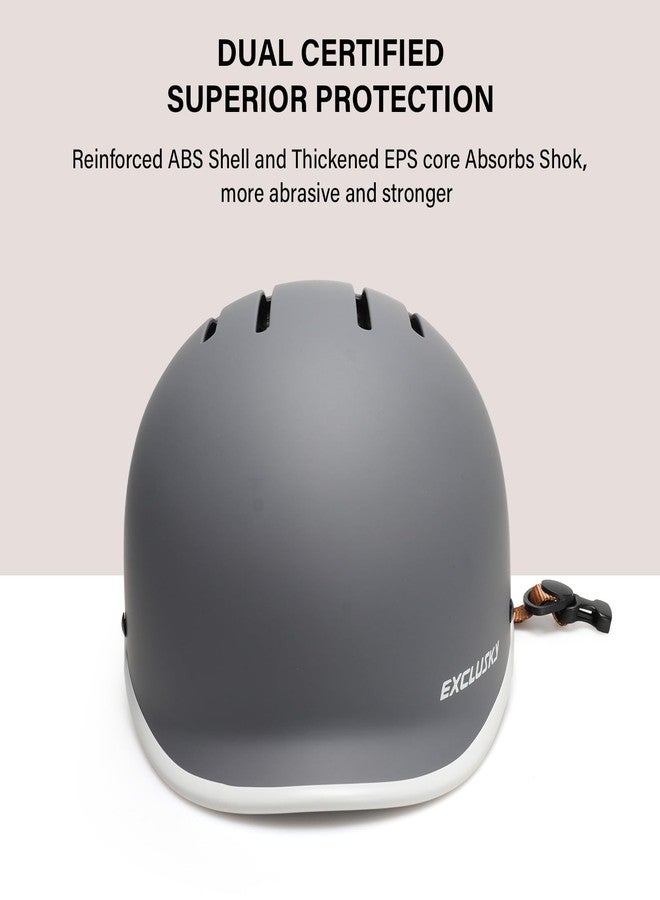 Exclusky Bike Helmet for Adults,Adjustable Cycling Helmet for Men & Women Safety Certified Bicycle Helmet for Commuting, Road Biking, Skating with USB Rechargeable Rear Light - Image 5