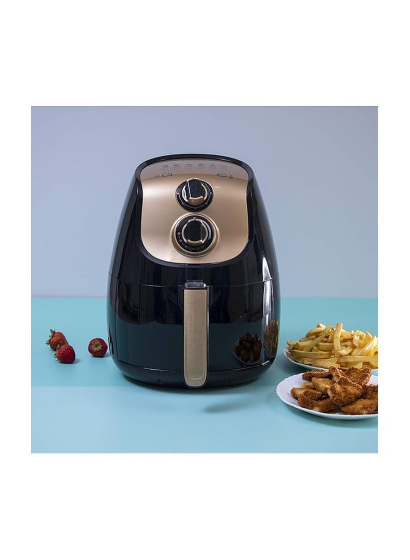 اير فراير مقلاة هوائية – 1500 وات، سعة 4.2 لتر، طهي صحي بدون زيت، تصميم عصري عملي لاكل صحى بدون دهون - Image 1