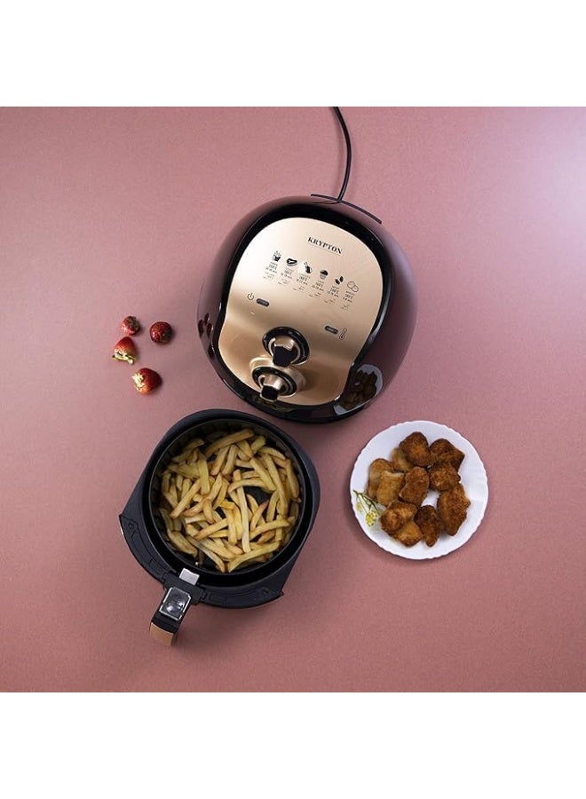 اير فراير مقلاة هوائية – 1500 وات، سعة 4.2 لتر، طهي صحي بدون زيت، تصميم عصري عملي لاكل صحى بدون دهون - Image 3