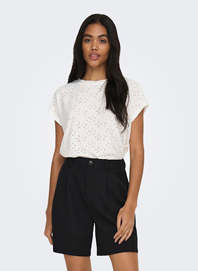 ONLY Womens Smilla Life Shortsleeve Top Juniors - Image 3