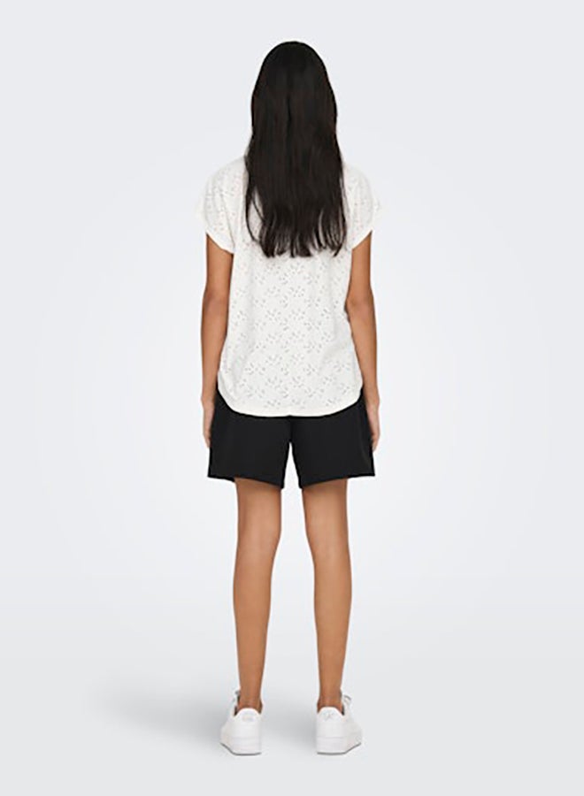 ONLY Womens Smilla Life Shortsleeve Top Juniors - Image 5