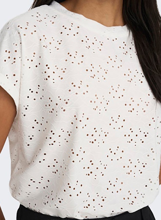 ONLY Womens Smilla Life Shortsleeve Top Juniors - Image 4