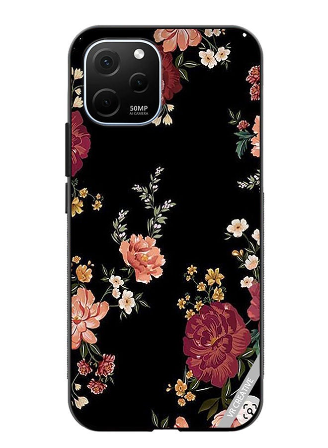 VR CREATIVE Protective Case Cover For Huawei Enjoy 50z Flower Design Multicolour - Image 1