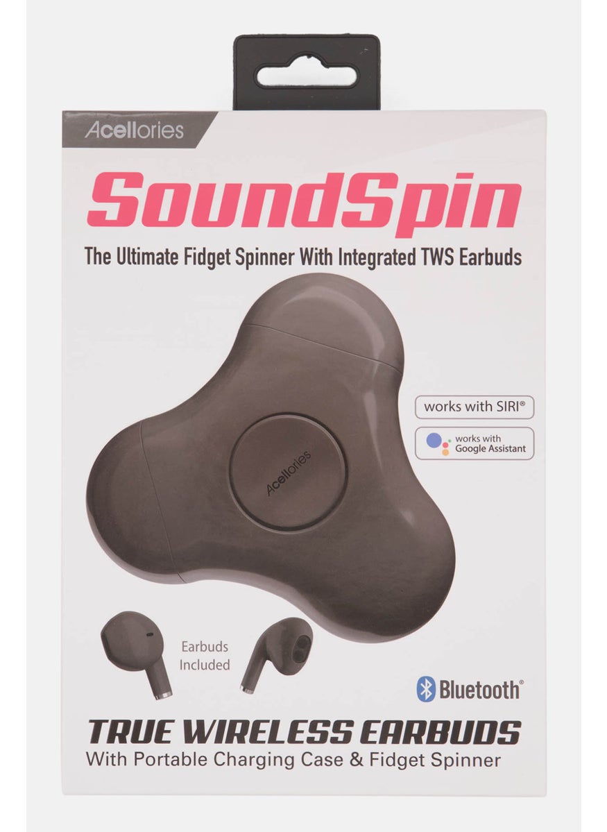 Acellories - Sound Spin True Wireless Earbuds, Black - Image 1