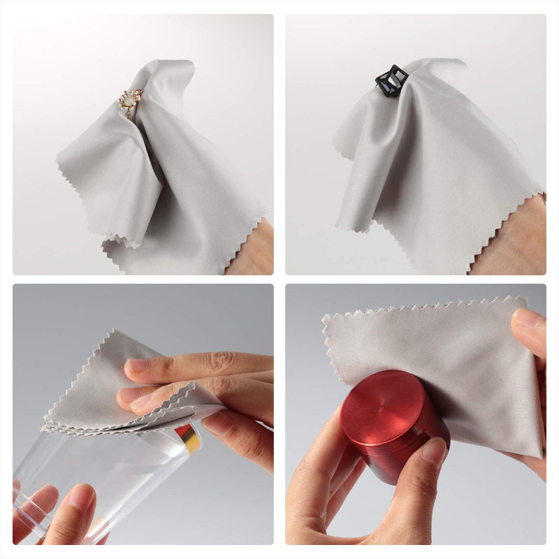 Ablethe 18 Pack Premium Microfiber Cleaning Cloths, Lintfree Fiber Cleaning Cloth for Cleaning Lenses, Glasses, Glass, Screens, Cameras, Cell Phone, Eyeglasses, LCD TV Screens, Tablets and More - Image 4