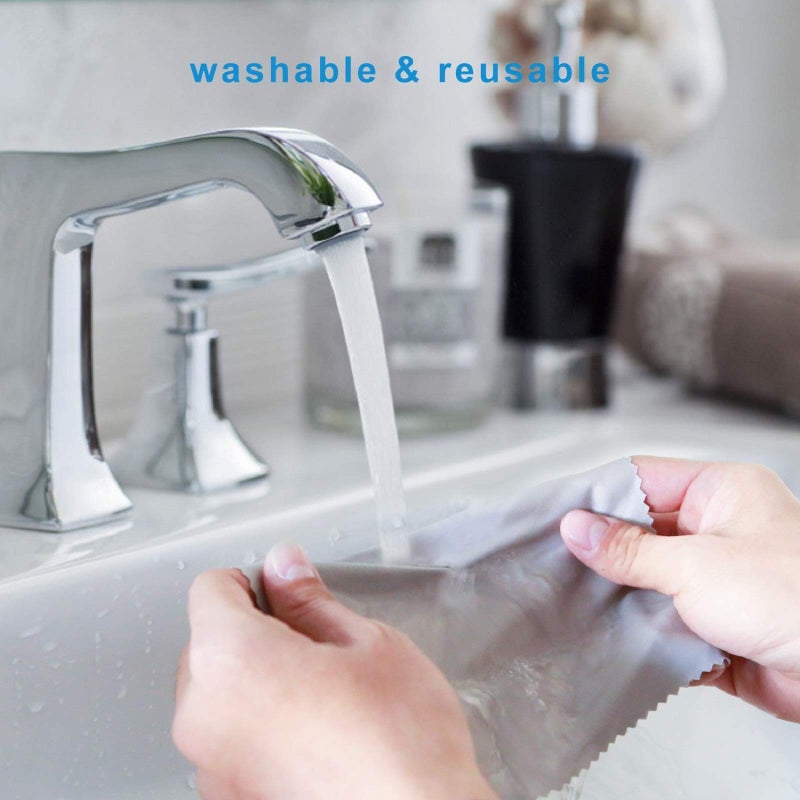 Ablethe 18 Pack Premium Microfiber Cleaning Cloths, Lintfree Fiber Cleaning Cloth for Cleaning Lenses, Glasses, Glass, Screens, Cameras, Cell Phone, Eyeglasses, LCD TV Screens, Tablets and More - Image 5