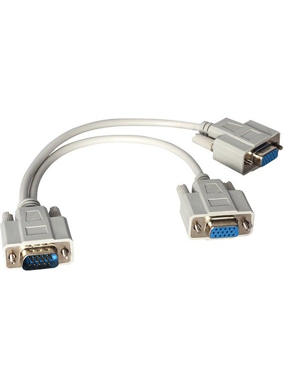 Powermaster 1 × كابل VGA ذكر / 2 × كابل VGA أنثى 30 سم 