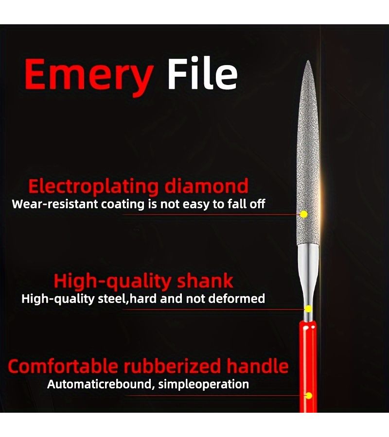 Diamond Small File And Assorted Small Files Mixed 5 Pack 5x180mm - Image 5