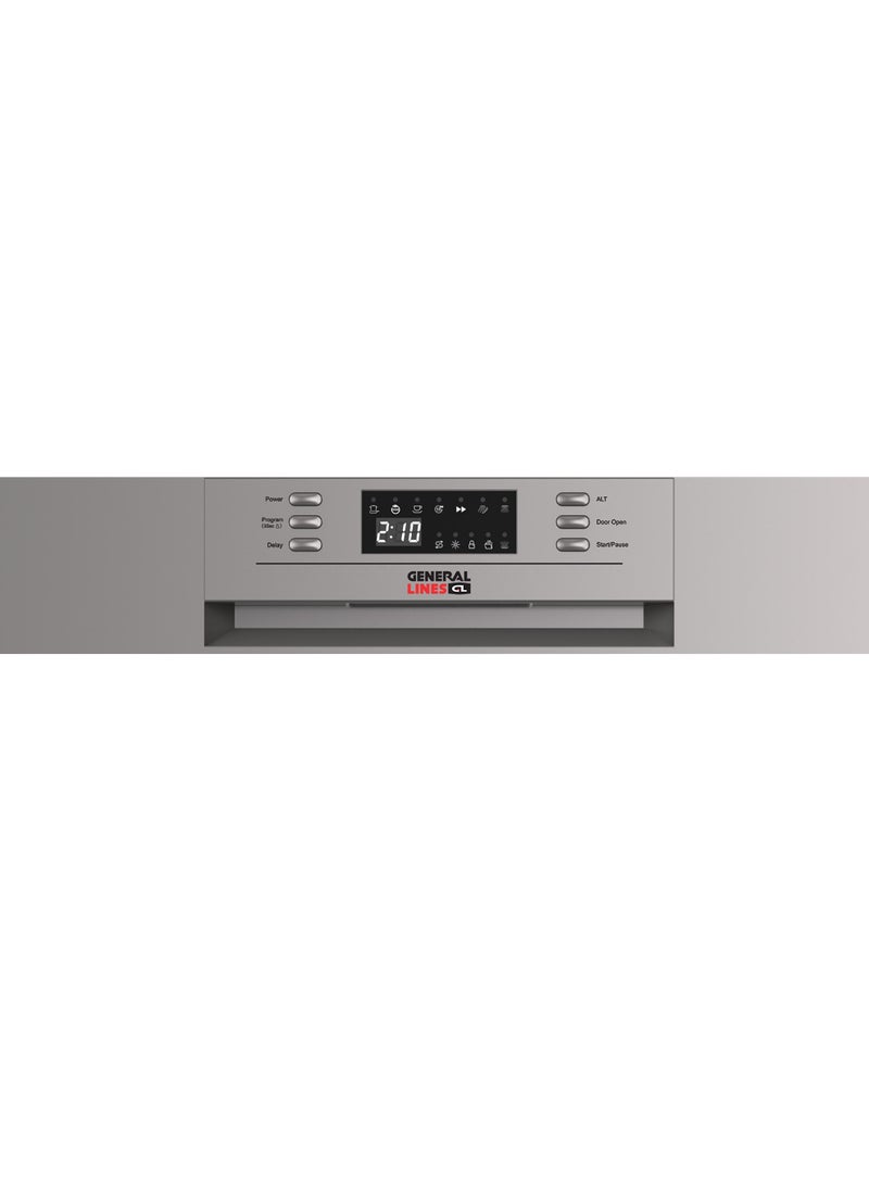 General Lines Dishwasher - 15 places - 6 programs - Automatic door opening - Interior lighting - GLDW1507S  - Image 2