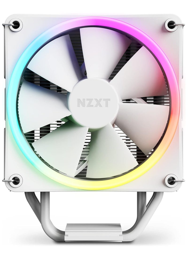 NZXT - 120 RGB CPU Air Cooler - RC-TR120-W1 - Conductive Copper Pipes - Fluid Dynamic Bearings - AMD and Intel Compatibility - Image 1