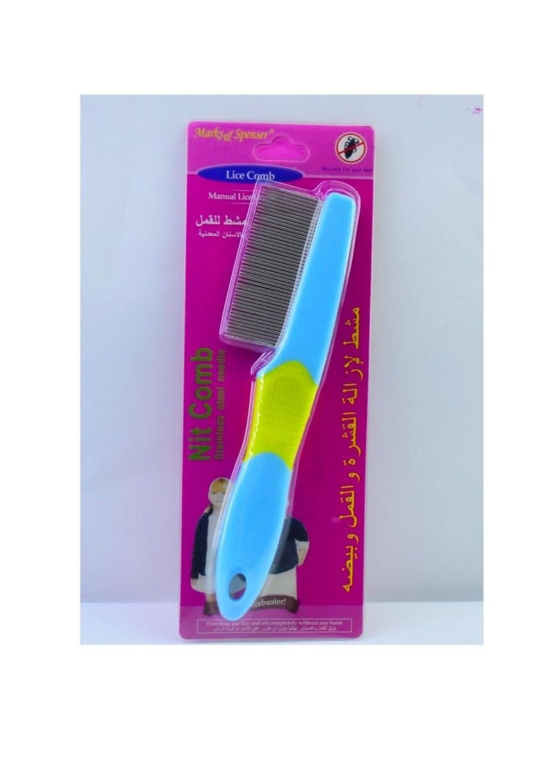 Red berry 1 Piece Lice And Dandruff Remover With Handle Blue 
