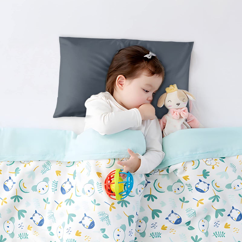 Fittia Cotton Toddler Pillowcase 14x20 Envelope: Long-Staple Cotton, Ultra Soft Breathable Durable, Travel Pillow Cover 2 Pack by Fittia - Image 2