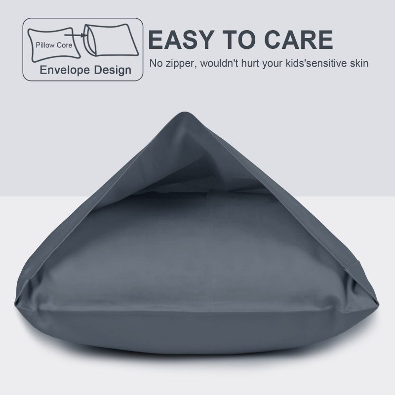 Fittia Cotton Toddler Pillowcase 14x20 Envelope: Long-Staple Cotton, Ultra Soft Breathable Durable, Travel Pillow Cover 2 Pack by Fittia - Image 3