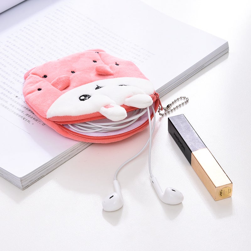 Cross-Border Girl heart cute bag pendant small dinosaur cartoon avocado coin purse plush unicorn small money bag - Image 4