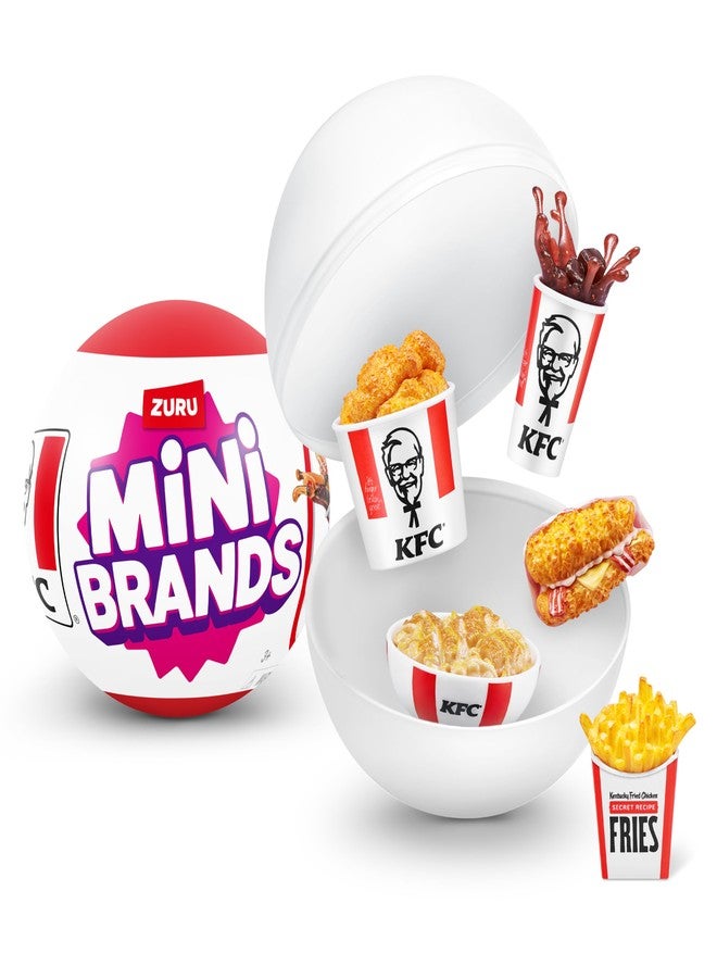Mini Brands KFC® Series 1 Mystery Capsule by ZURU Real Miniature KFC® Brand Collectible Toy, Capsules of 5 Mystery Miniature KFC® for Girls, Teens, Adults and Collectors - Image 1