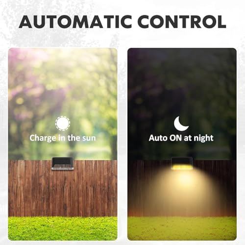 TECH LOGO ELECTRONICS Plastic Solar Stairs Light Automatic Sensor Weather Resistant Easy Installation Energy Efficient Outdoor Versatile Lamp For Home Garden Balcony (8) - Image 3