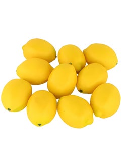 Beauenty 10pcs Artificial Fake Lemon,lifelike Fake Fruit,used For Home Decoration,bedroom,kitchen,living Room,dining Table,Party Decoration,fashion Decoration Crafts (yellow)  - Image 1