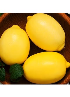 Beauenty 10pcs Artificial Fake Lemon,lifelike Fake Fruit,used For Home Decoration,bedroom,kitchen,living Room,dining Table,Party Decoration,fashion Decoration Crafts (yellow)  - Image 3