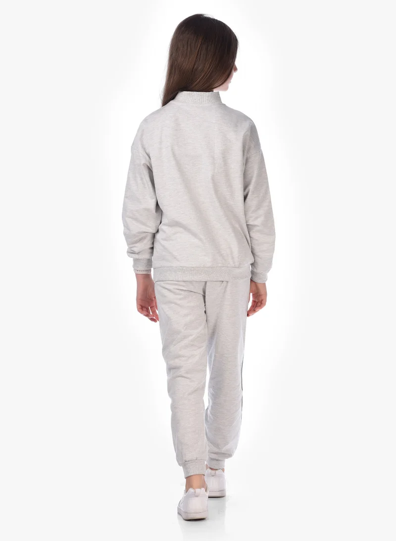 victor and jane Half Zipper Sweatshirt With Matching Joggers Comfy Fit