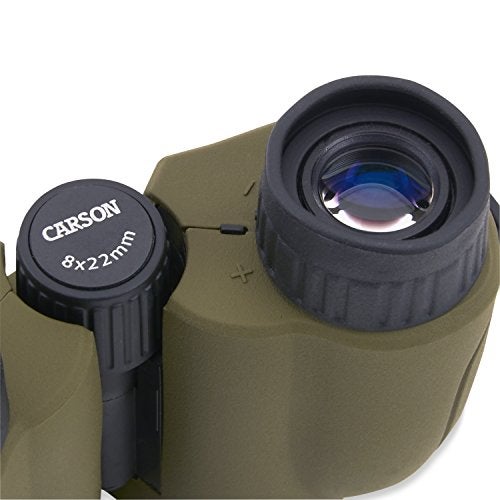 Carson Hornet 8x22mm Lightweight and Compact Binoculars for Bird Watching, Sight Seeing, Surveillance, Safaris, Concerts, Sporting Events, Hiking, Camping,Travel and Hunting Adventures (HT-822) - Image 5