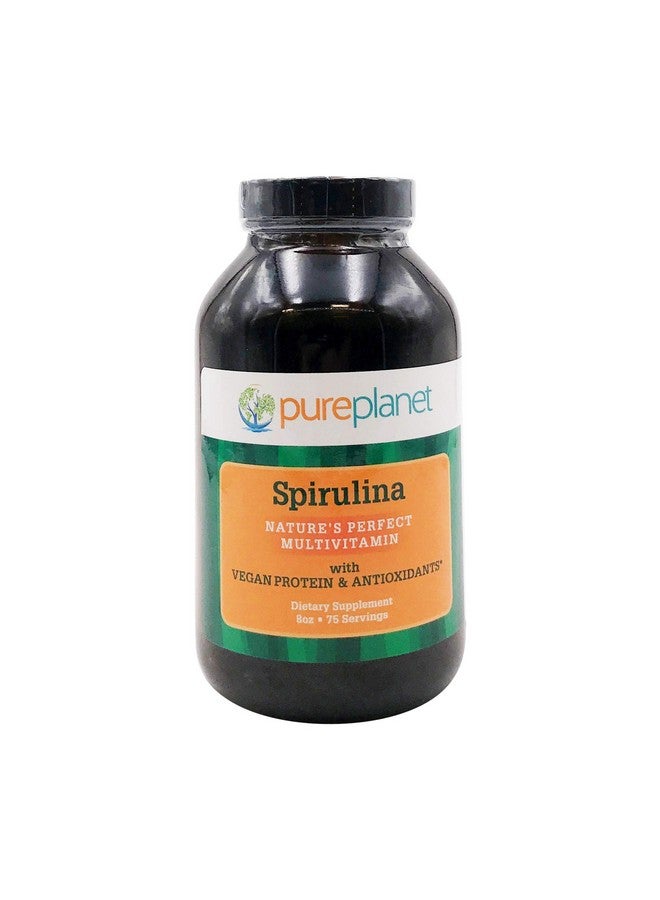 Pure Planet 100% Pure Spirulina Powder, 8 OZ - Image 1