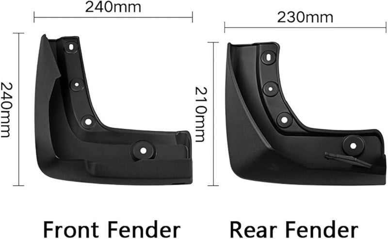 2023 2024 Honda Pilot Car Mud Flaps Waterproof Splash Protection Fender Anti Collision - Image 3