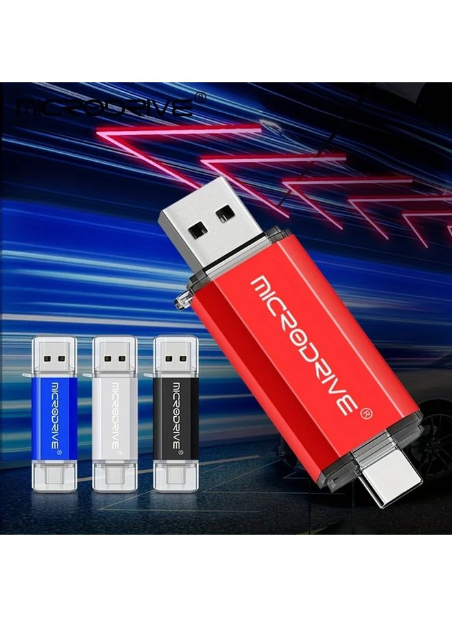 Red 32GB USB Type C Flash Drive High Speed OTG Pen Drive Microdrive - Image 3