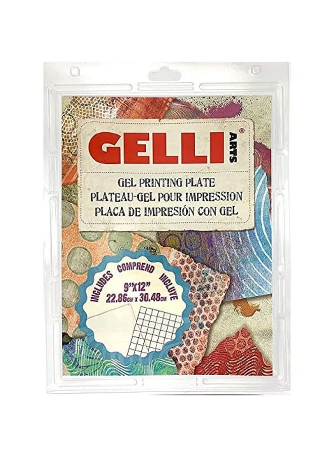 Gelli Arts - Gel Printing Plate 9" X 12" Gel Plate Reusable Gel Printing Plate Printmaking Gelli Plate For Art Clear Gel Monoprinting Plate Gel Plate Printing For Arts And Crafts - Image 1