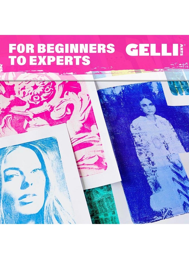 Gelli Arts - Gel Printing Plate 9" X 12" Gel Plate Reusable Gel Printing Plate Printmaking Gelli Plate For Art Clear Gel Monoprinting Plate Gel Plate Printing For Arts And Crafts - Image 1