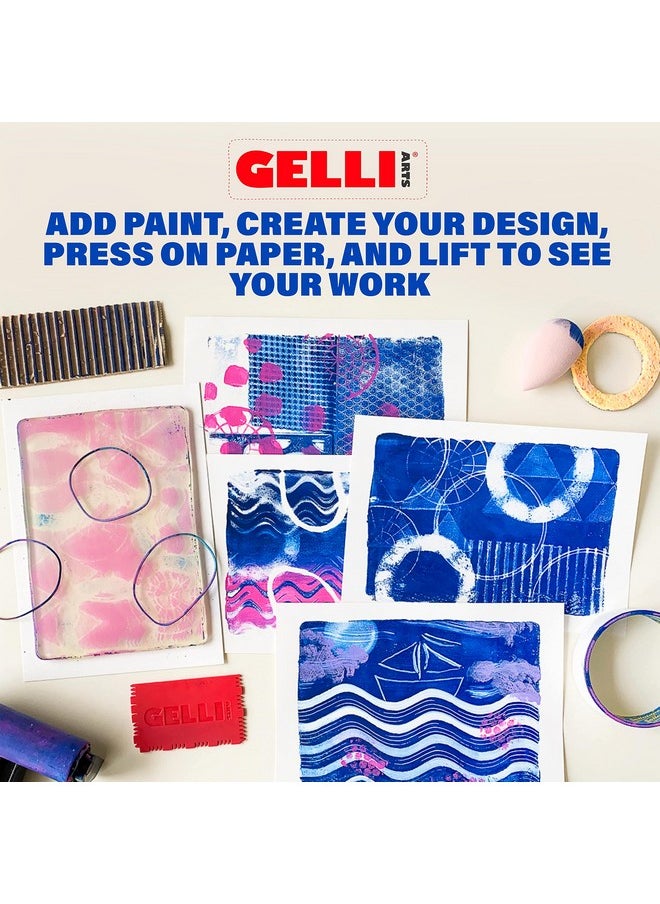Gelli Arts - Gel Printing Plate 9" X 12" Gel Plate Reusable Gel Printing Plate Printmaking Gelli Plate For Art Clear Gel Monoprinting Plate Gel Plate Printing For Arts And Crafts - Image 1