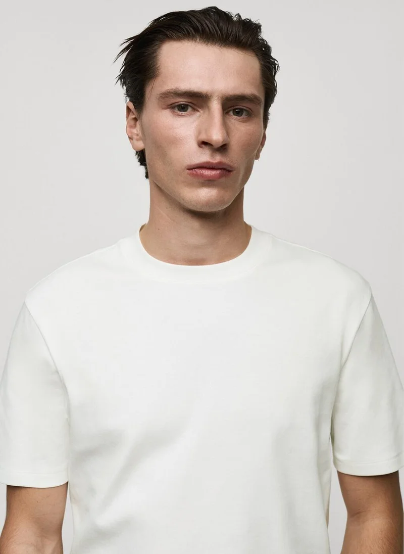 Mango Man Medium Weight Regular Fit T-Shirt