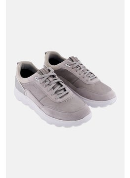 GEOX Men Lace Up Casual Shoes, Light Grey  - Image 1