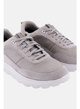 GEOX Men Lace Up Casual Shoes, Light Grey  - Image 3