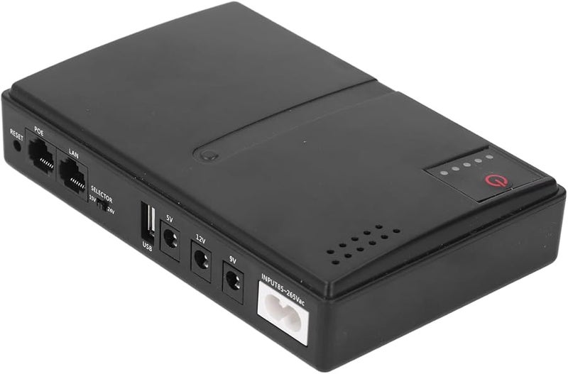 Mini UPS Battery Backup 10400mAh US Plug for Router Camera 36W 5V 9V 12V DC Output - Image 5