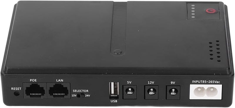 Mini UPS Battery Backup 10400mAh US Plug for Router Camera 36W 5V 9V 12V DC Output - Image 4