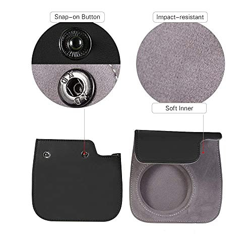 FotoCart Camera Compact Bag for Instax Mini 11 Instant Camera and Also use with Mini 8, Mini 9 & Mini 10 Instax Camera (Black) (DOT Black) - Image 3