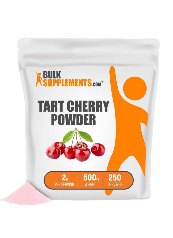 BULKSUPPLEMENTS.COM - Tart Cherry Powder Fruit Powder Antioxidants Source Gluten Free No Added Sugar 2000Mg (2G) Per Serving 250 Servings (500 Grams 1.1 Lbs) - Image 1