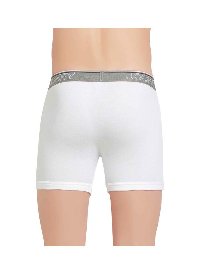 JOCKEY - Jockey 8009 Men Super Combed Cotton Rib Solid Boxer Brief with Ultra soft Waistband Pack of 2 - Image 1