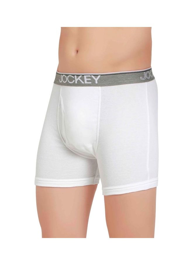 JOCKEY - Jockey 8009 Men Super Combed Cotton Rib Solid Boxer Brief with Ultra soft Waistband Pack of 2 - Image 1