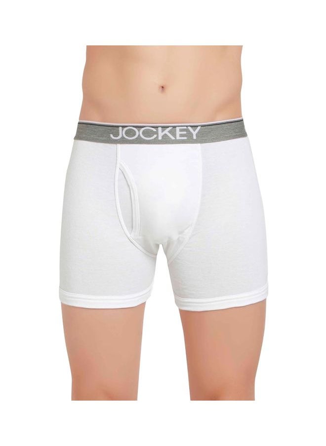 JOCKEY - Jockey 8009 Men Super Combed Cotton Rib Solid Boxer Brief with Ultra soft Waistband Pack of 2 - Image 1