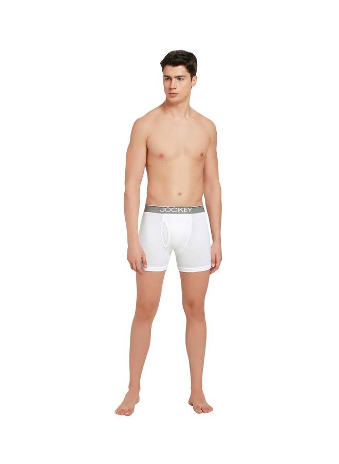 JOCKEY - Jockey 8009 Men Super Combed Cotton Rib Solid Boxer Brief with Ultra soft Waistband Pack of 2 - Image 1