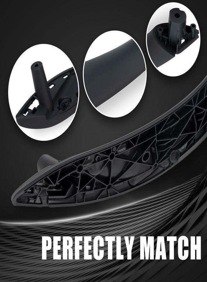 WEILEITE Front Interior Door Pull Handles Grab Bracket Trim Set Compatible with BMW 3 Series 4 Series 320,328,330,335,M3 2012-2018 and 428, 435,M4 2014-2017 Replace 51417279311(Black,4Pcs) - Image 5