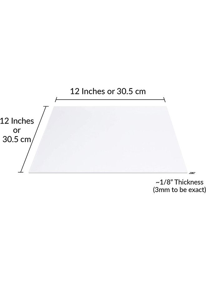 LAMSIT IBDAA Acrylic Sheet 3mm Thick Pack of 2 Square Clear - Image 3