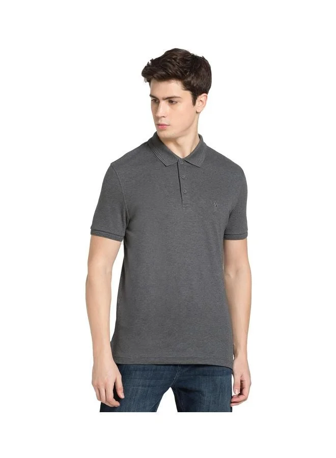 3912 Men Super Combed Cotton Rich Solid Half Sleeve Polo T Shirt