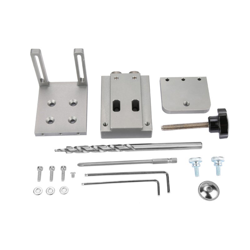 YOMO Pocket Hole Jig: 15 Degrees Aluminum Alloy - Precise Positioning Adjustable Scale for Woodworking Plate Drilling - Image 5